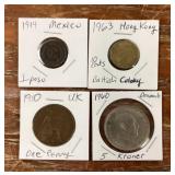 4 foreign coins