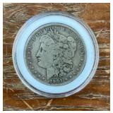 1901 Morgan silver dollar