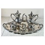 Wallace silverplate coffee service --19# total