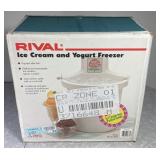 NEW unused Rival Ice Cream & Yogurt freezer