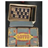 Vintage lotto board game