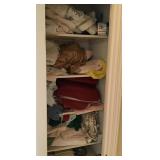 Contents of hall linen closet