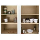 Contents of upper kitchen cabinet