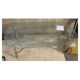 Glass-top coffee table