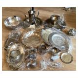 Large group of silverplate