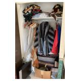 Contents of bedroom closet