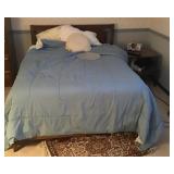 Full size bed and nightstand