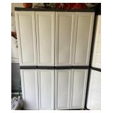 Suncast double door cabinet and contents