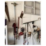 Contents of pegboard