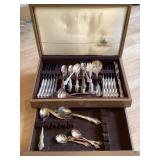 Silverplate flatware set