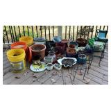 Outdoor planters, pots, and stands