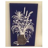 Printed fabric wall art