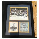 Stanley Cup Blues framed collectibles
