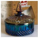 Carnival glass candy dish