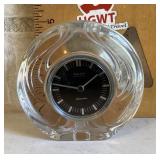 Glass-case desk clock