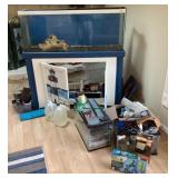 Large group of aquariums plus accessories