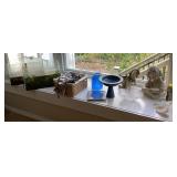 Contents on window ledge