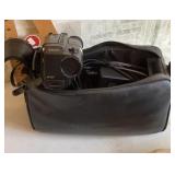 Sony HandyCam with bag and accessories