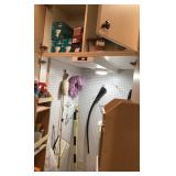 Contents of cabinet in laundry room