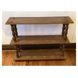 3-tier wood shelving unit