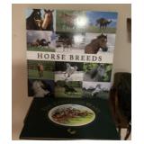 2 horse theme coffee table books