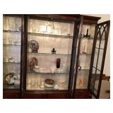 Contents of china cabinet