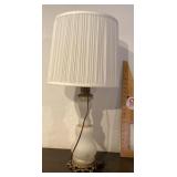 White glass table lamp