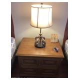 Nightstand with lamp