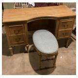 Vanity and stool