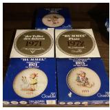 4 Hummel annual collector plates