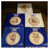 5 Hummel annual collector plates