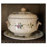 Tureen with under plate