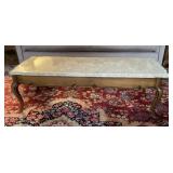 Marble top coffee table