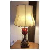 Vintage lamp with prisms