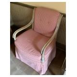 Arm chair on casters