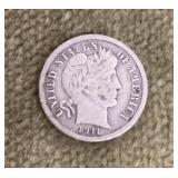 1911 Barber dime