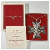 1977 sterling silver Christmas Cross
