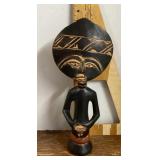 Carved African statue