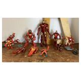 Group of Iron Man figures