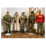 5 military action figures