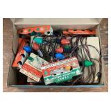 Box of vintage Christmas lights