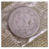 1866 three-cent nickel