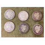 6 Barber dimes
