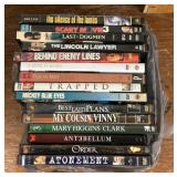Group of DVDs