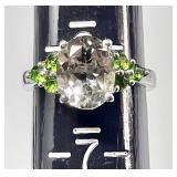 Sterling silver citrine ring