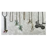 4 costume jewelry necklaces