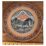 Terry Tsosie Dine Navajo redware plate