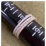 3 stacking sterling silver rings