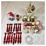 Vintage Christmas ornament cleanup lot