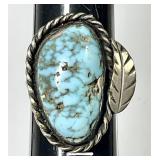 Sterling silver turquoise ring